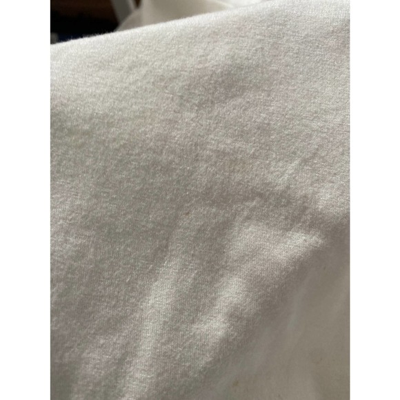 Dating Clothing Ivory Jersey and Chiffon Beaded Sleeveless Blouse Size Medium - Picture 7 of 12